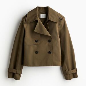 H&M Cropped Trench Jacket